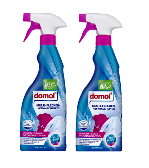 2xPack Domol Multi-Stain Pre-Wash Spray - 1500 ml