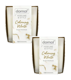 2xPack Domol Perfume & Style Luxury Calming White Scented Candles - 250 g