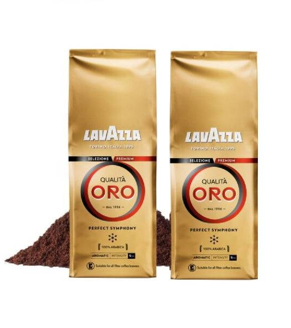 2xPack LAVAZZA Oro Gold Quality Ground Coffee - 680 g