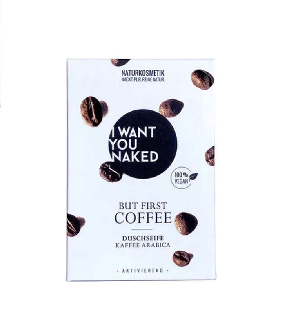 I Want You Naked But First Coffee, Coffee & Almond Oil Bath Soap - 100 g
