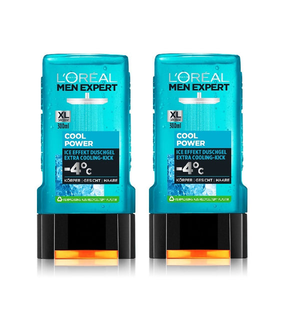 2xPack L'Oréal Men Expert Cool Power Shower Gel - 500 ml