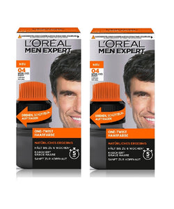 2xPack L'Oréal Men Expert One-Twist Hair Color - 04 Natural Brown