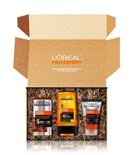 L'Oréal Men Expert Hydra Energy XXL Wake-up Kick with Taurine Body Care Set - 800 ml