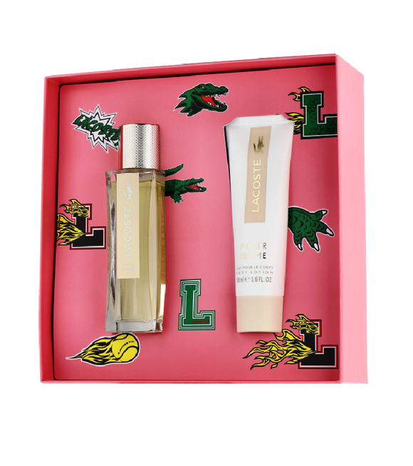 Lacoste pour Femme Eau de Parfum + Body Lotion Gift Set