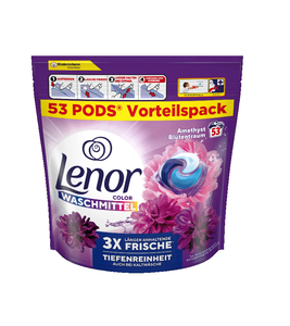 Lenor Color Laundry Detergent Pods 'AMETHYST FLOWER DREAM' Fabric Softener - 53 WL