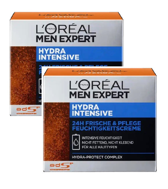 2xPack L'Oréal Men Expert Hydra Intensive Moisturizing Cream Freshness & Care - 100 ml