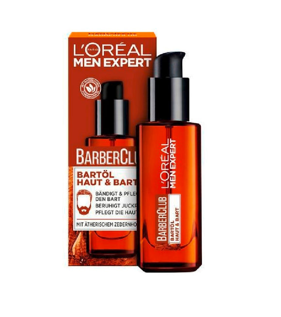 2xPack L'oréal Men Expert Barber Club Beard Oil with Cedarwood Essential - 60 ml