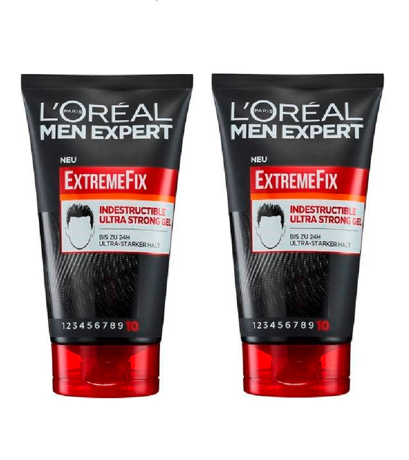 2xPack L'Oréal Men Expert Carbon ExtremeFix Ultra-Strong Hair Gel - 300 ml