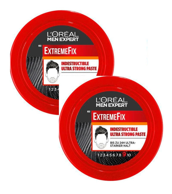 2xPack L'Oréal Men Expert ExtremeFix Industrectable Ultra Strong Hold Hair Paste - 150 ml