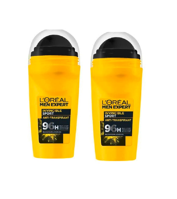 2xPack L'Oréal Men Expert Deodorant RollOn Invincible Sport - 100 ml