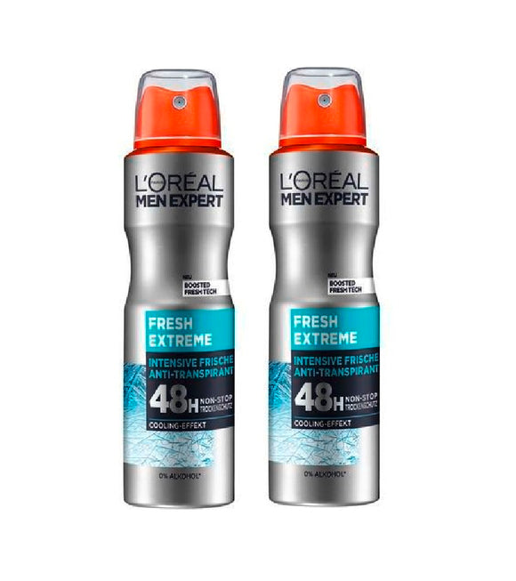 2xPack L'Oréal Men Expert Deodorant Spray Extreme Fresh - 300 ml