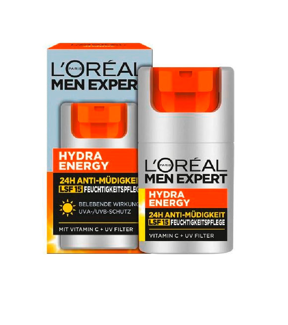 2xPack L'oréal Men Expert Hydra Energy Day Care Face 24h Cream SPF 15 - 100 ml