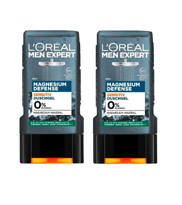 2xPack L'Oréal Men Expert Magnesium Shower Gel - 500 ml