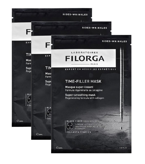 3xPack Filorga TIME FILLER MASK Intensively Smoothing Masks  - 60 g