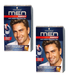 2xPacks Schwarzkopf MEN PERFECT Anti-Gray Hair Color Gel - 7 Color Varieties