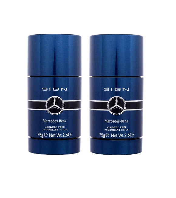 2xPack Mercedes Benz Sign Alcohol-Free Deodorant Stick - 150 g