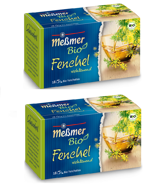 2xPack Meßmer Organic Fennel Tea Bags - 36 Pcs