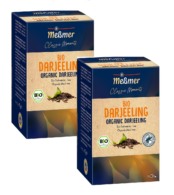 2xPack Meßmer Organic Darjeeling Black Tea Bags - 36 Pcs