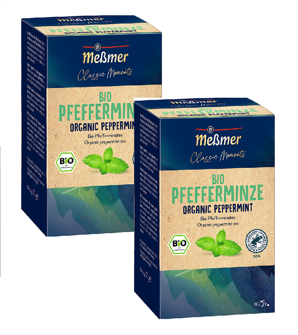 2xPack Meßmer Organic Peppermint Tea Bags - 36 Pcs