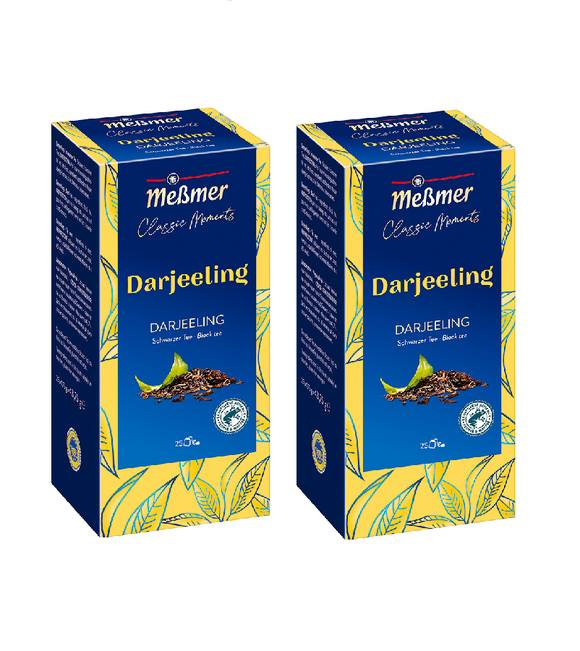 2xPack Meßmer Classic Moments Darjeeling Black Tea Bags - 50 Pcs