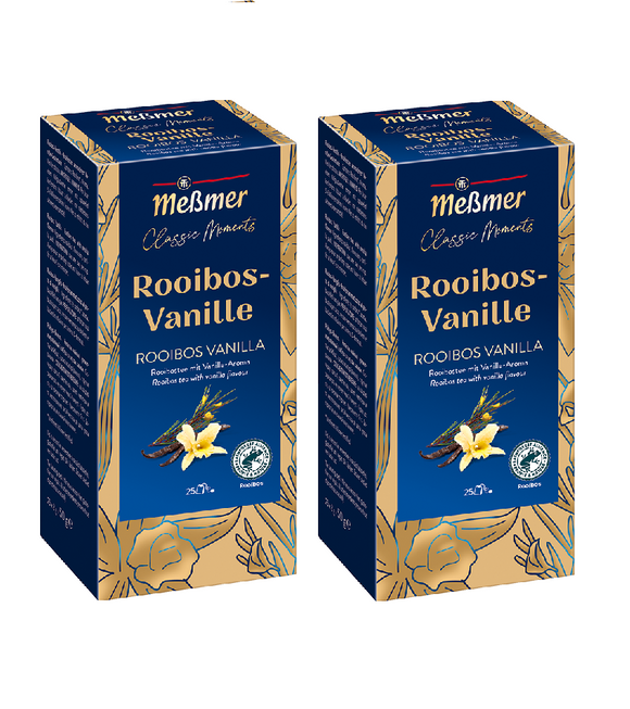 2xPack Meßmer Rooibos Vanilla Flavor Tea Bags - 50 Pcs
