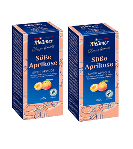 2xPack Meßmer Classic Moments Sweet Apricot Fruit Tea flavored with Apricot-Peach Tea Bags - 50 Pcs