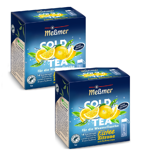 2xPack Meßmer Lemon Mint Fruit with vitamin C, Mint Flavor Ice Tea Bags - 28 Pcs