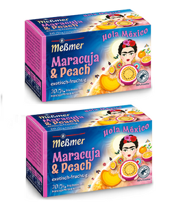 2xPack Meßmer Hola Mexico Passion Fruit & Peach Aroma Tea Bags - 40 Pcs