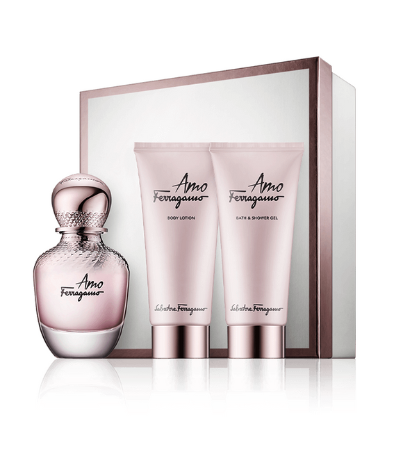 Salvatore Ferragamo Amo Ferraga Eau de Parfume+ Shower Gel+ Body Lotion Gift Set - LARGE