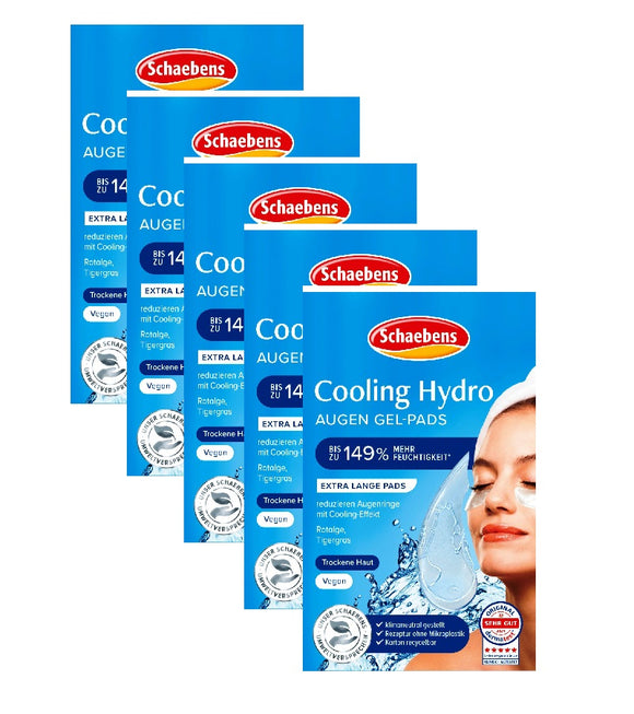 5xPack Schaebens Cooling Hydro Gel Eye Pads