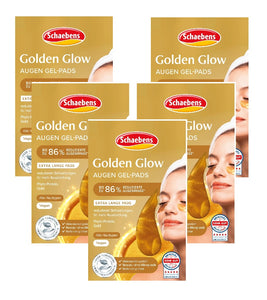 5xPack Schaebens Golden Glow Eye Gel Pads - 10 Pcs