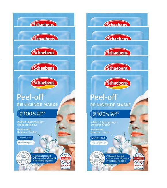 10xPack Schaebens Peel-off Masks - 150 ml