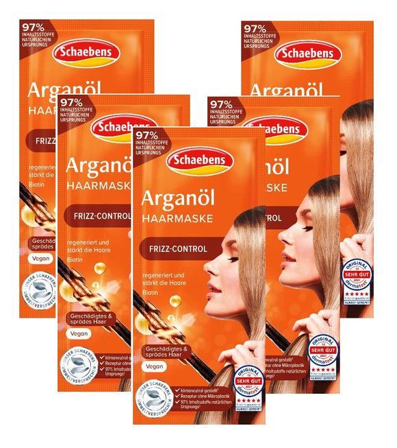 5xPack Schaebens Argan Oil Hair Masks - 100 ml