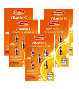 5xPack Schaebens Vitamin C Power Concentrate - 25 Pcs