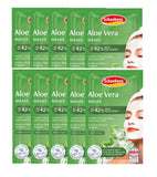 10xPack Schaebens Aloe Vera Face Masks - 100 ml