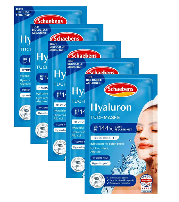 5xPack Schaebens Hyaluron Sheet Masks