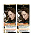 2xPack Schwarzkopf Ansatzset Permanent Hair Color Sets - 5 SHADES - 90 ml