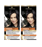 2xPack Schwarzkopf Ansatzset Permanent Hair Color Sets - 5 SHADES - 90 ml