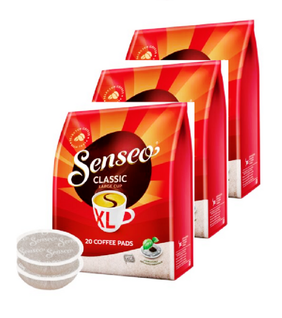 3xPack SENSEO Coffee Pads - Classic (Large Cup) - 60 Pads