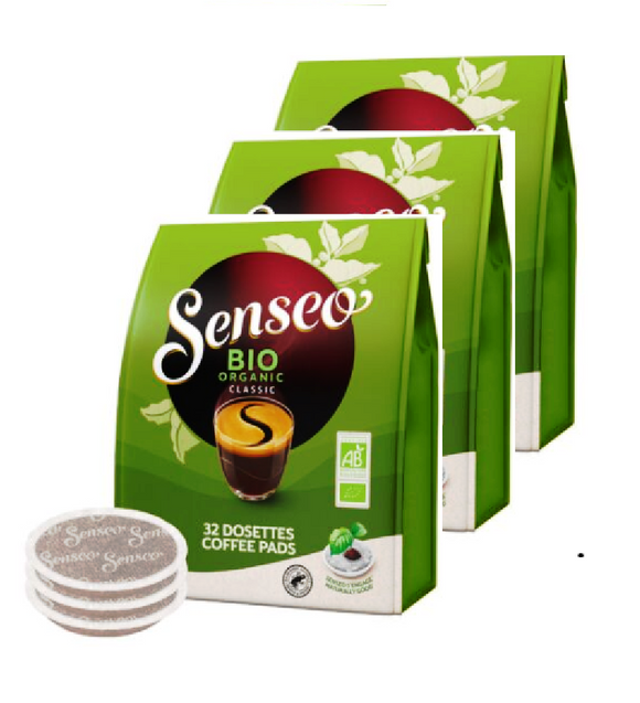3xPack SENSEO Coffee Pads - Bio Organic Classic - 96 Pads