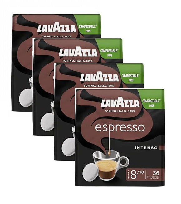4xPack Lavazza Classic Espresso Intenso for Senseo Coffee Machines - 144 Pads