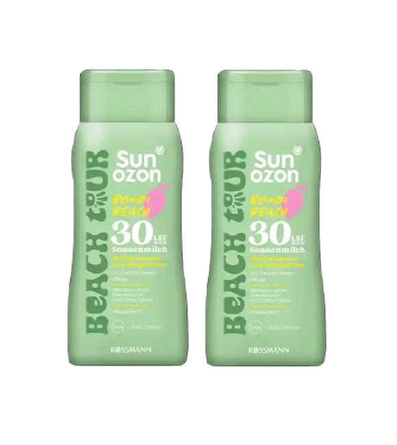 2xPack Sunozon Beach Tour Sunscreen Bondi Beach SPF30 - 400 ml