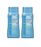 2xPack Sunozon Beach Tour Sun Lotion Blue Lagoon SPF50 - 400 ml