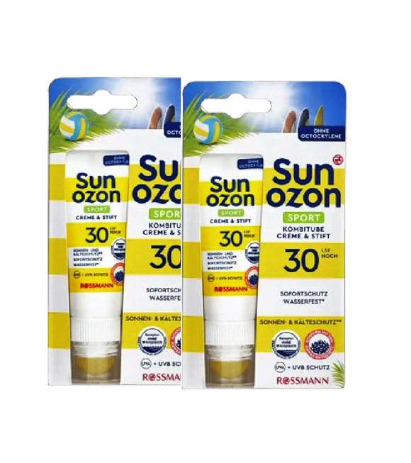 2xPack Sunozon Combitube Cream & Stick SPF 30 - 50 ml