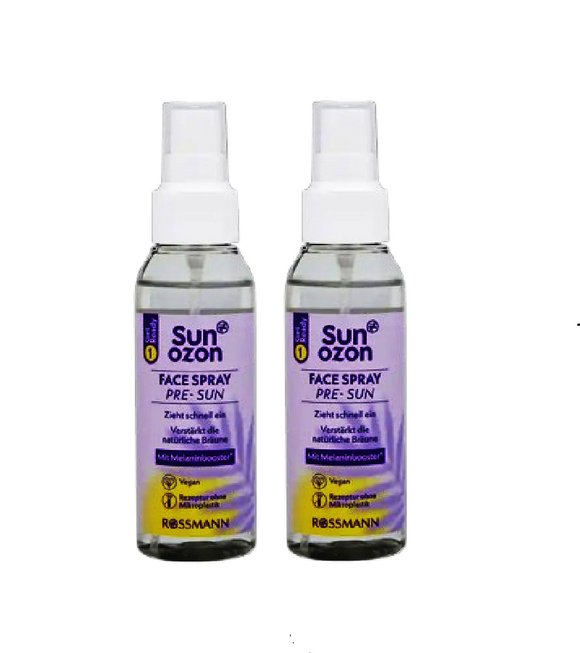 2xPack Sunozon Tanning Accelerator Face Pre-Sun Spray - 200 ml