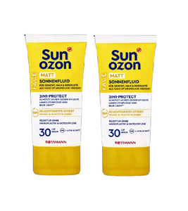 2xPack Sunozon Sun Fluid Matt SPF 30 - 100 ml