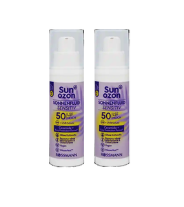 2xPack Sunozon Sun Fluid Sensitive SPF 50 - 100 ml