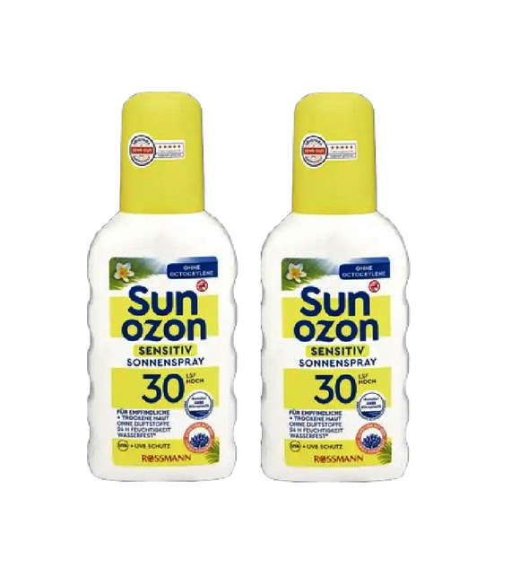 2xPack Sunozon Sun Spray Sensitive SPF 30 - 400 ml