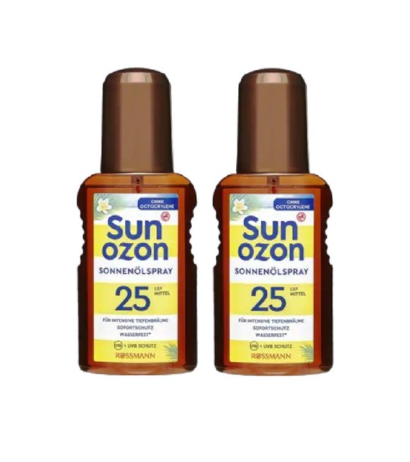 2xPack Sunozon Sun Oil Spray SPF 25 - 300 ml