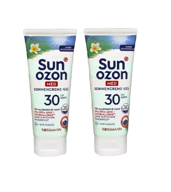 2xPack Sunozon Med Sunscreen Gel SPF 30 - 200 ml